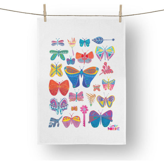 Load image into Gallery viewer, Art Tea Towel - Little Wings ((designed &amp;amp; printed in Australia)
