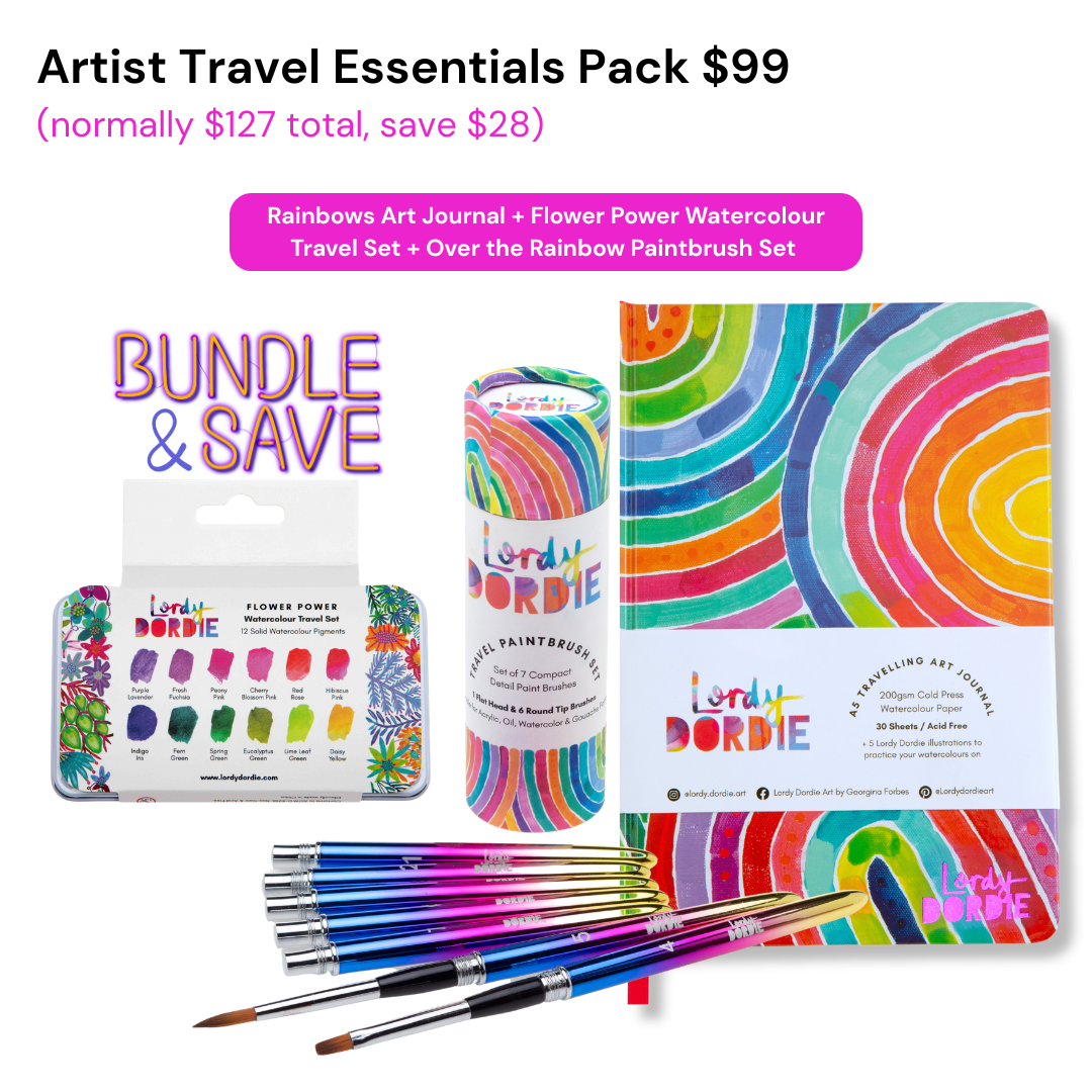 Artist Travel Essentials Pack BUNDLE $99 ($127 Value)