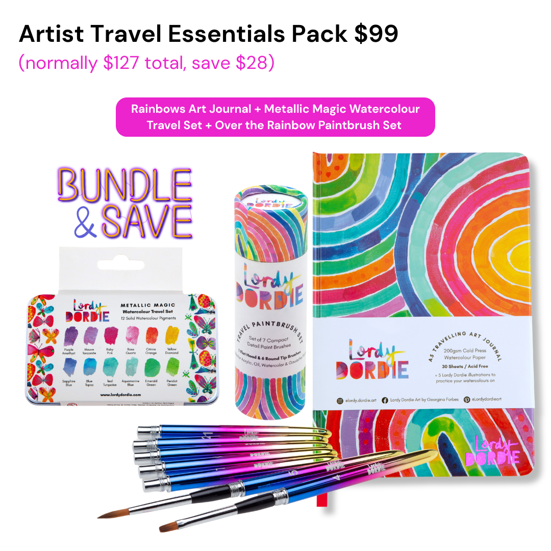 Artist Travel Essentials Pack BUNDLE $99 ($127 Value)