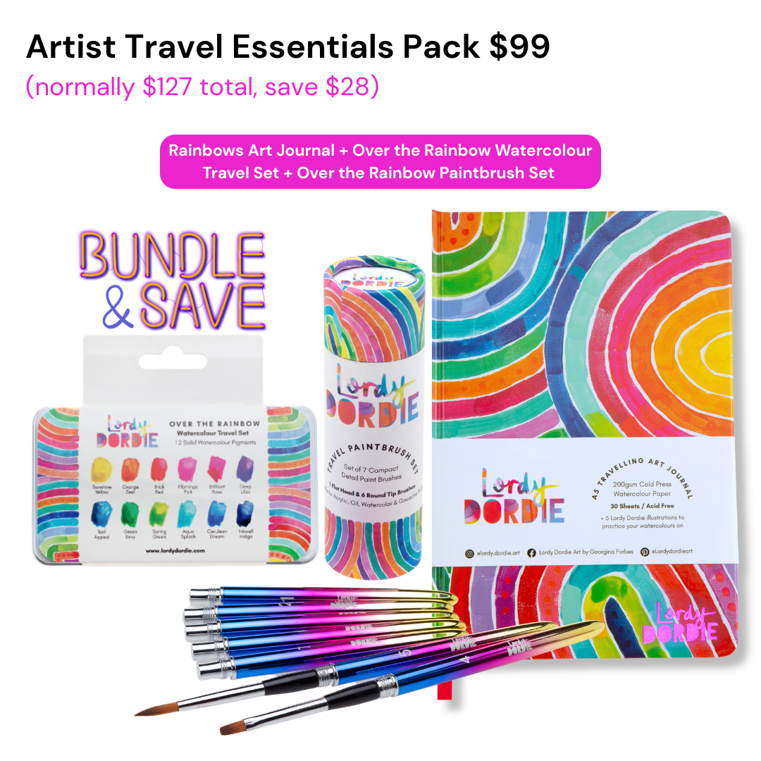 Artist Travel Essentials Pack BUNDLE $99 ($127 Value)