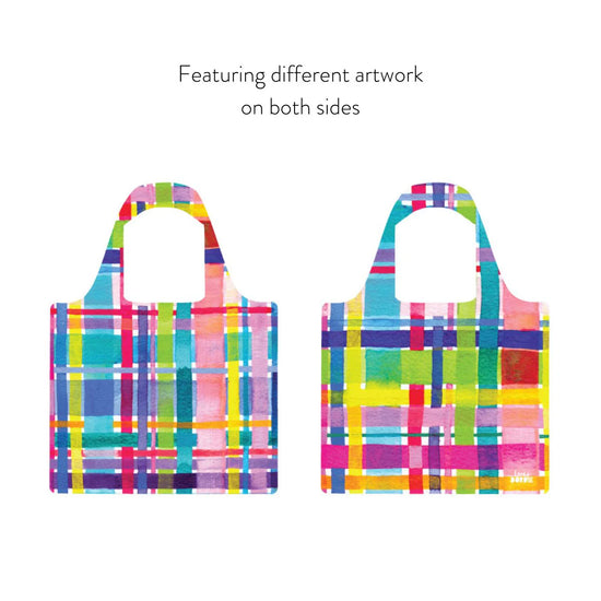 RUBY OLIVE x Lordy Dordie Rainbow Gingham Shopper Bag