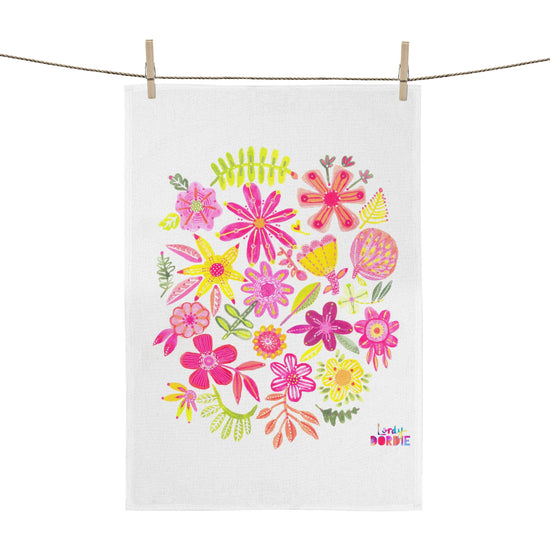 Art Tea Towel - Spring Bunch ((designed & printed in Australia)