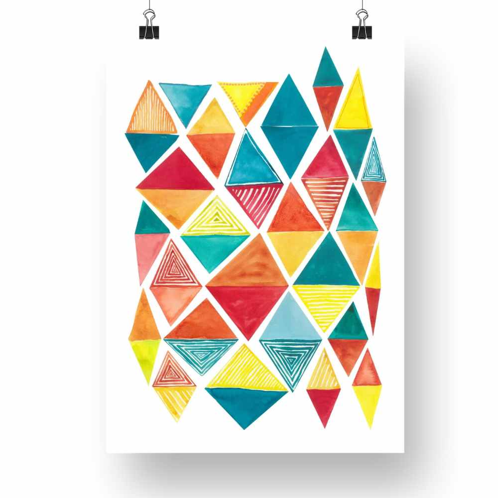 "Harlequin" Original Watercolour Artwork on Paper | Watercolour Artwork for Sale