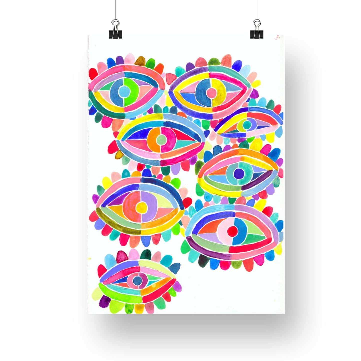 "Eye Candy" Original Acrylic Artwork on Paper (A4: 21x29.7 cm)