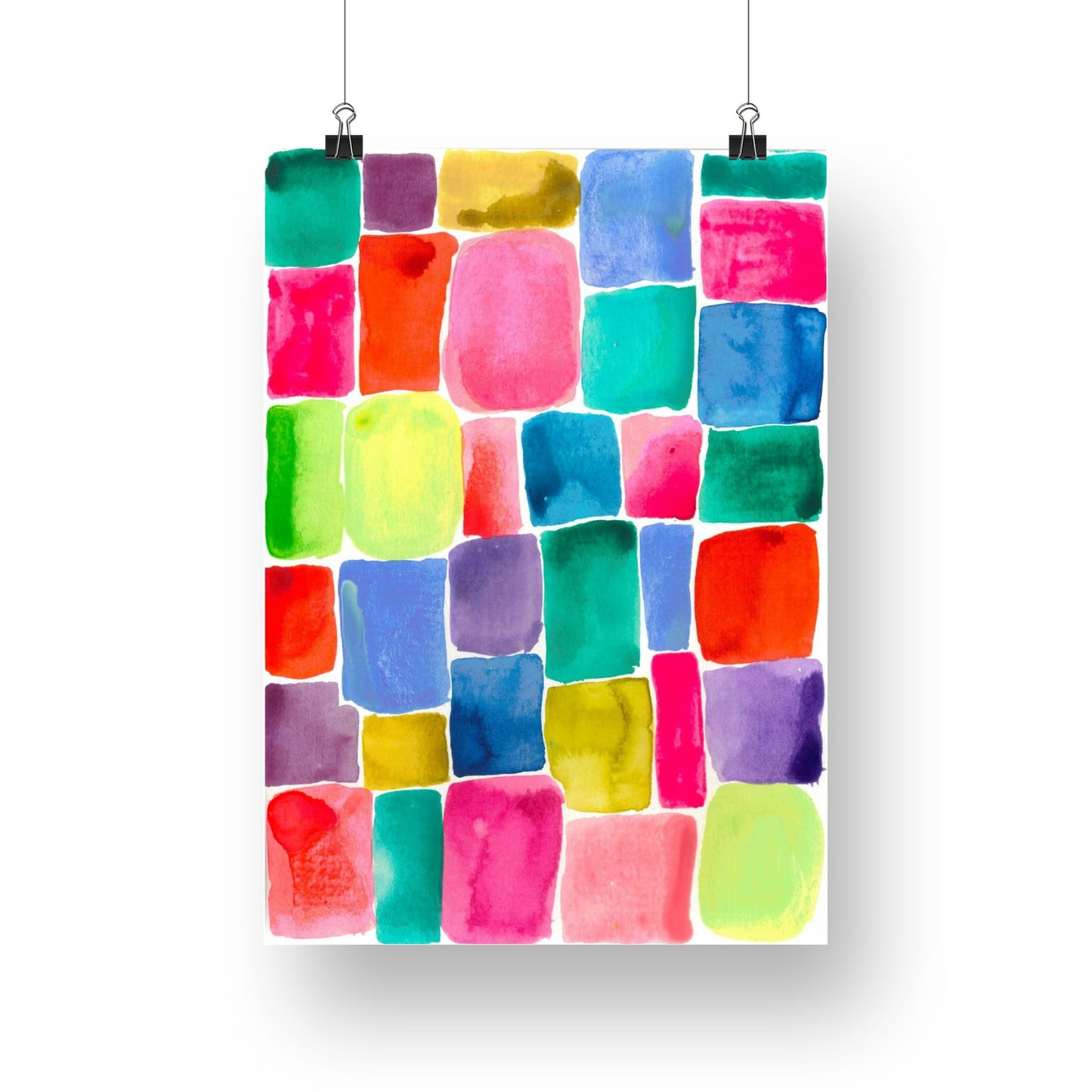 "Mosaic" Original Watercolour Artwork on Paper (A5: 14.8x21cm)