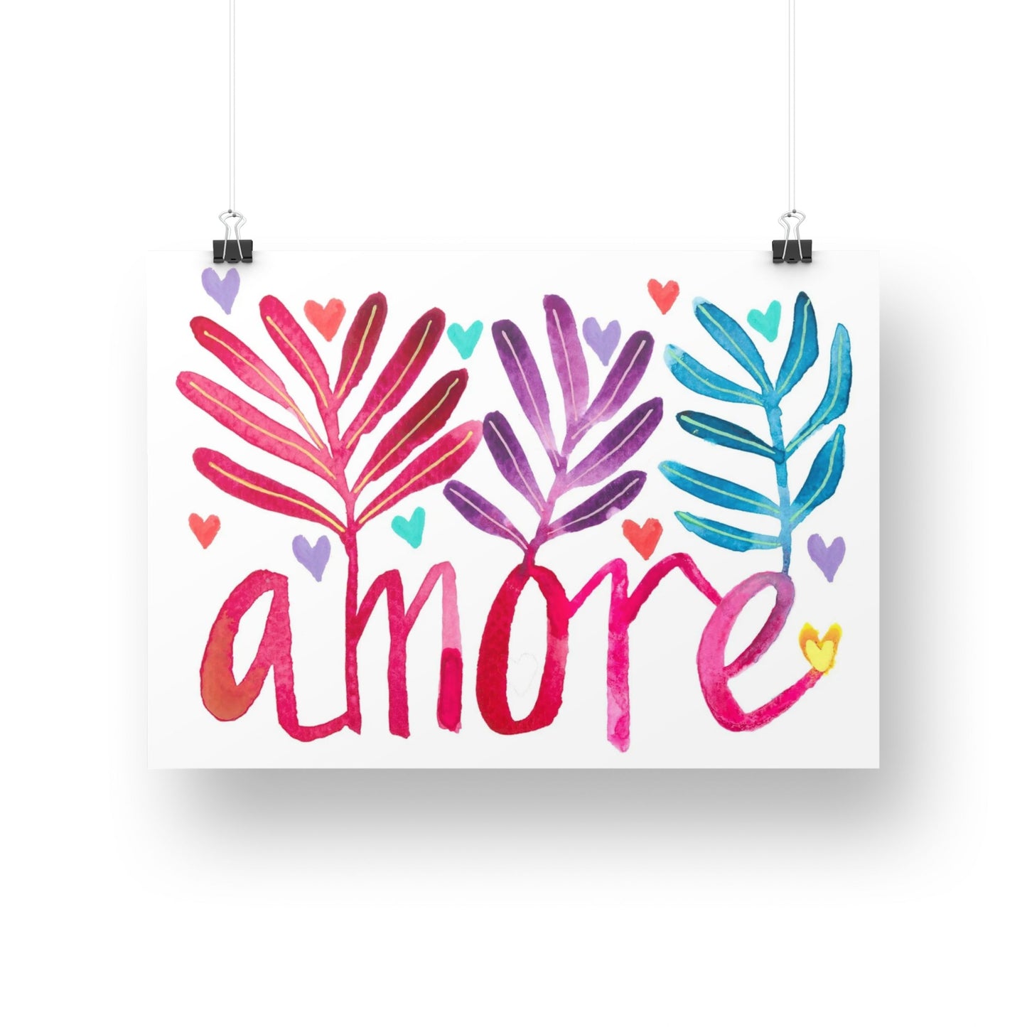 "Amore" Original Watercolour Artwork on Paper (A6: 10.5x14.8cm)