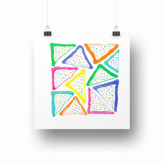 "Fairy Bread (colours)" Original Acrylic & Watercolour Artwork on Paper (Square: 21x21cm)