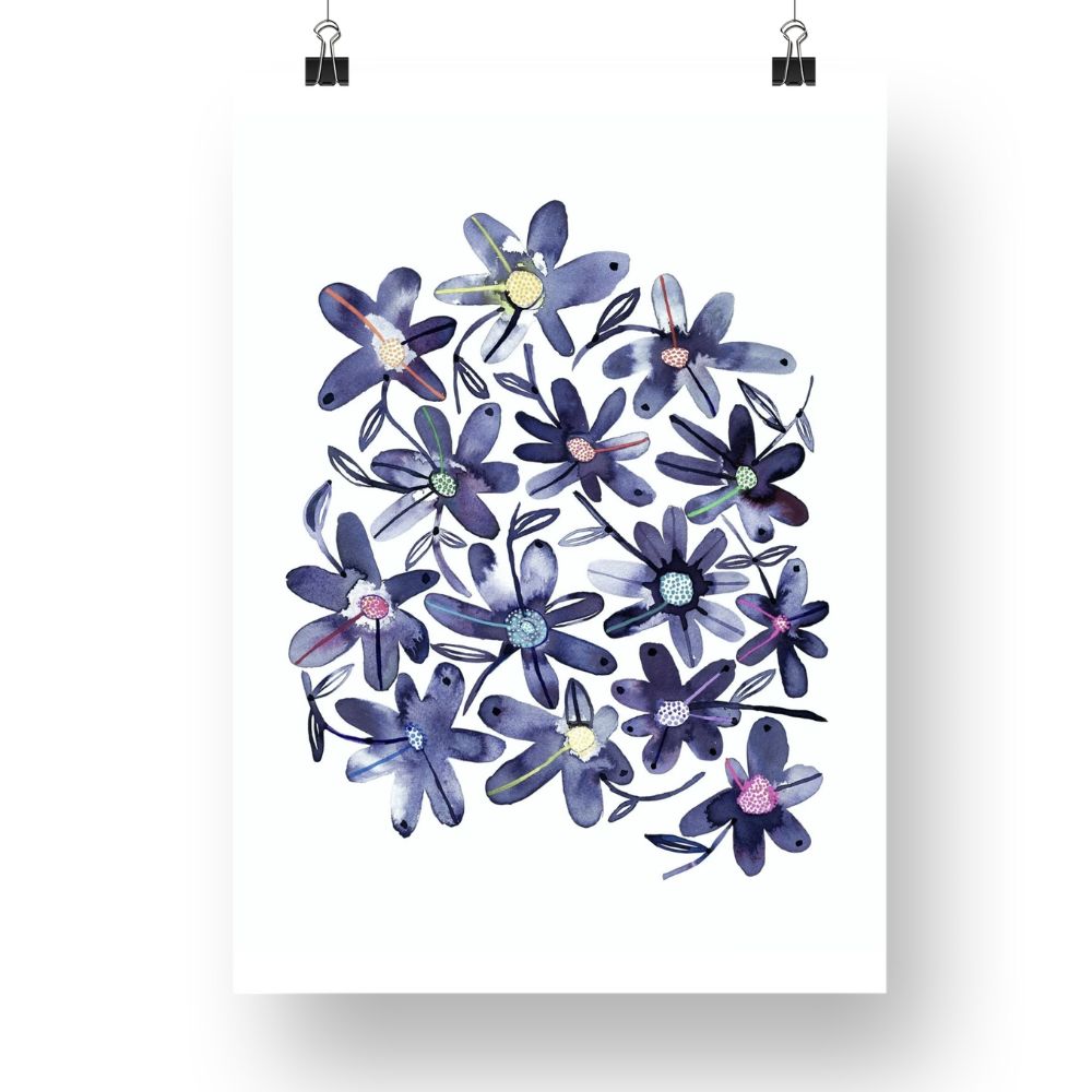 "Dizzy Daisies" Original Watercolour Artwork on Paper | Australian Artwork For Sale