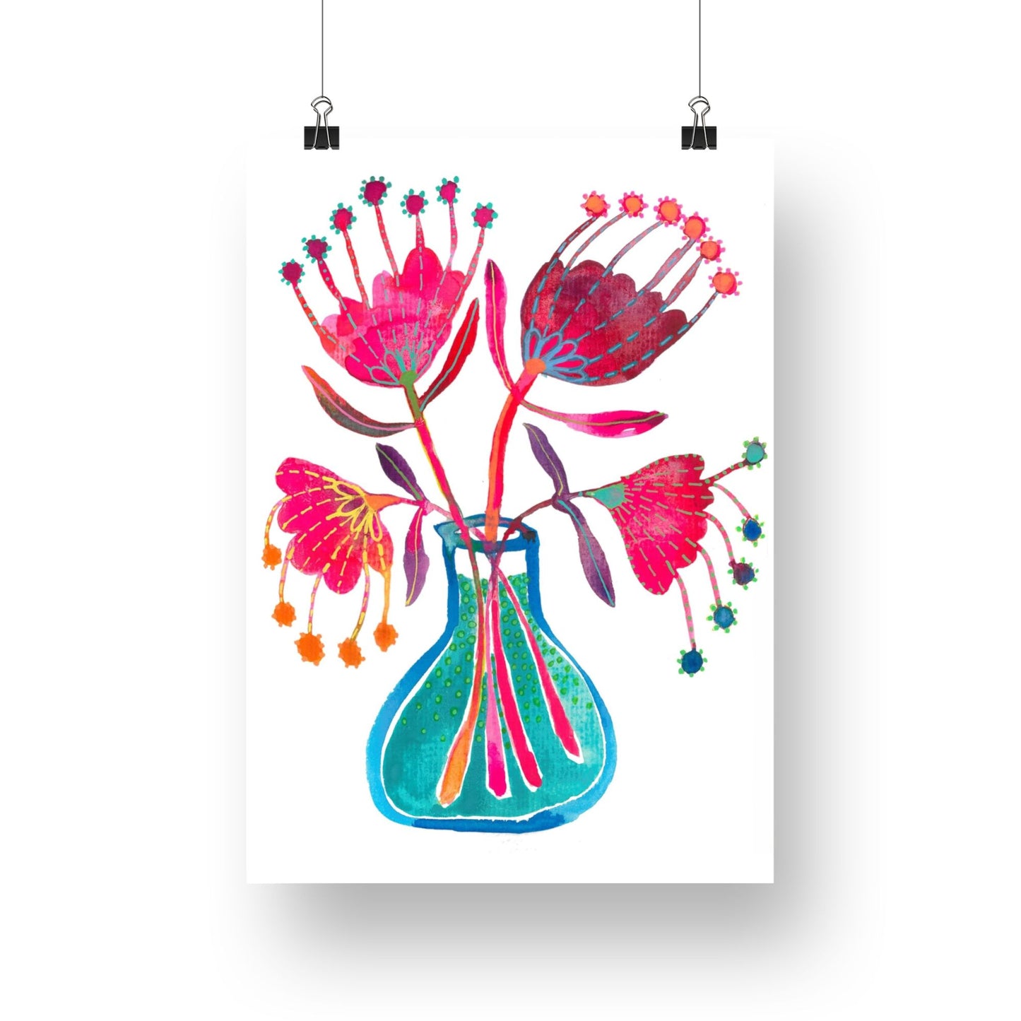 "Just Because Bunch" Original Watercolour Artwork on Paper (A5: 14.8x21cm)