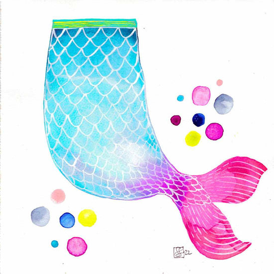 "Mermaid Tale" Original Watercolour Artwork on Paper | Australian Art Online