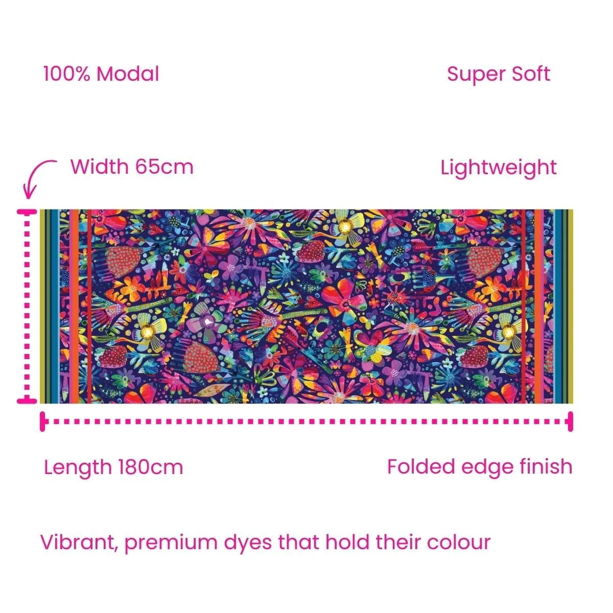 Ruby Olive x Lordy Dordie Garden Of Oz Modal Long Scarf
