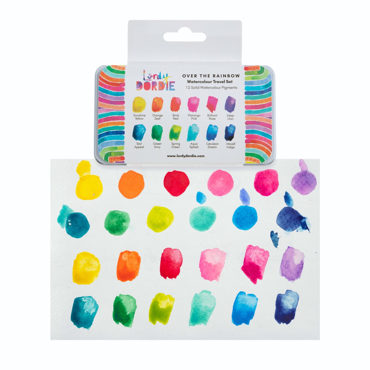 "Over the Rainbow" Watercolour Travel Paint Set