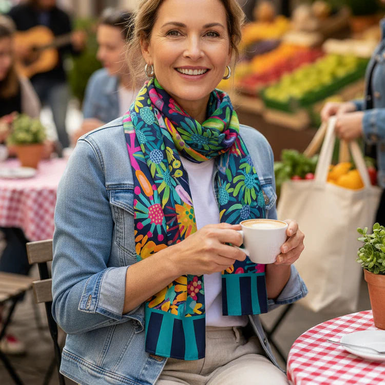 Ruby Olive x Lordy Dordie Mellow Meadow Modal Long Scarf