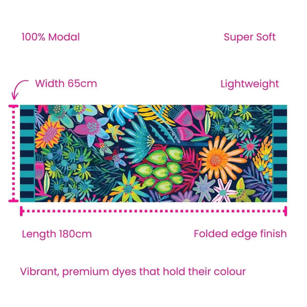 Ruby Olive x Lordy Dordie Mellow Meadow Modal Long Scarf