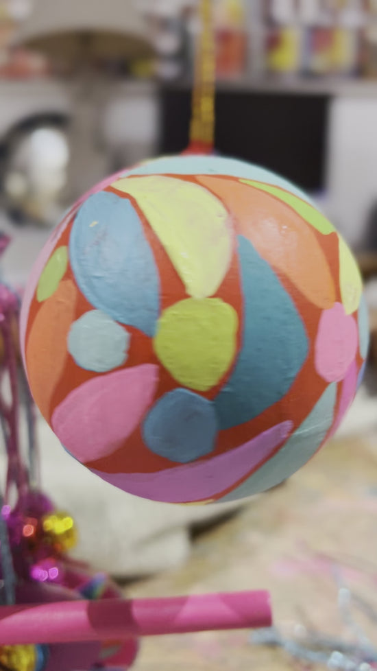 Load and play video in Gallery viewer, Hand-painted Ceramic Baubles &amp;amp; Ornaments Workshop | 2 sessions Saturday 2 Dec @ James Clark Gallery (Stafford, Qld)

