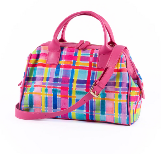 LIV & MILLY x Lordy Dordie ‘Rainbow Gingham’ Grab Bag (pink handles)