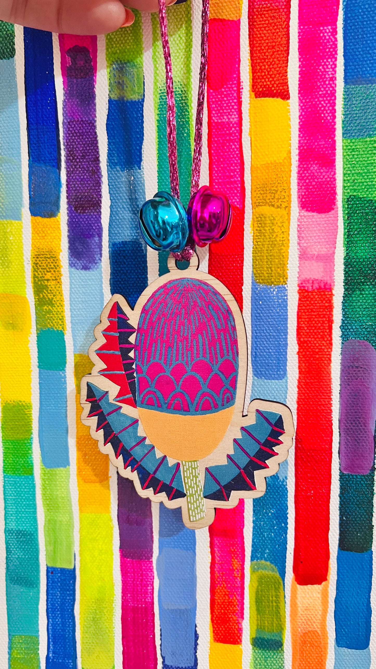 Australian Native Wooden Ornaments Collection
