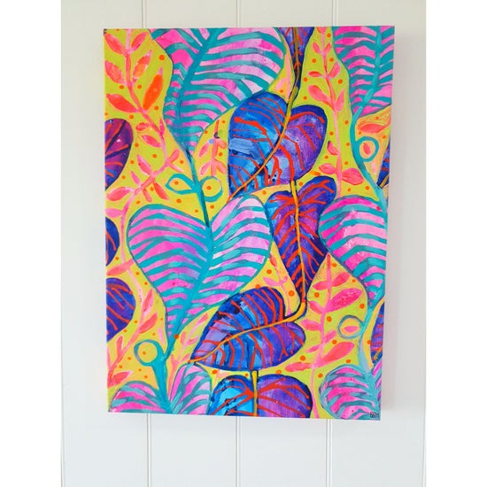 "Tropical Daydream" Wall Art - Original Acrylic Canvas Painting | Australian Art Online