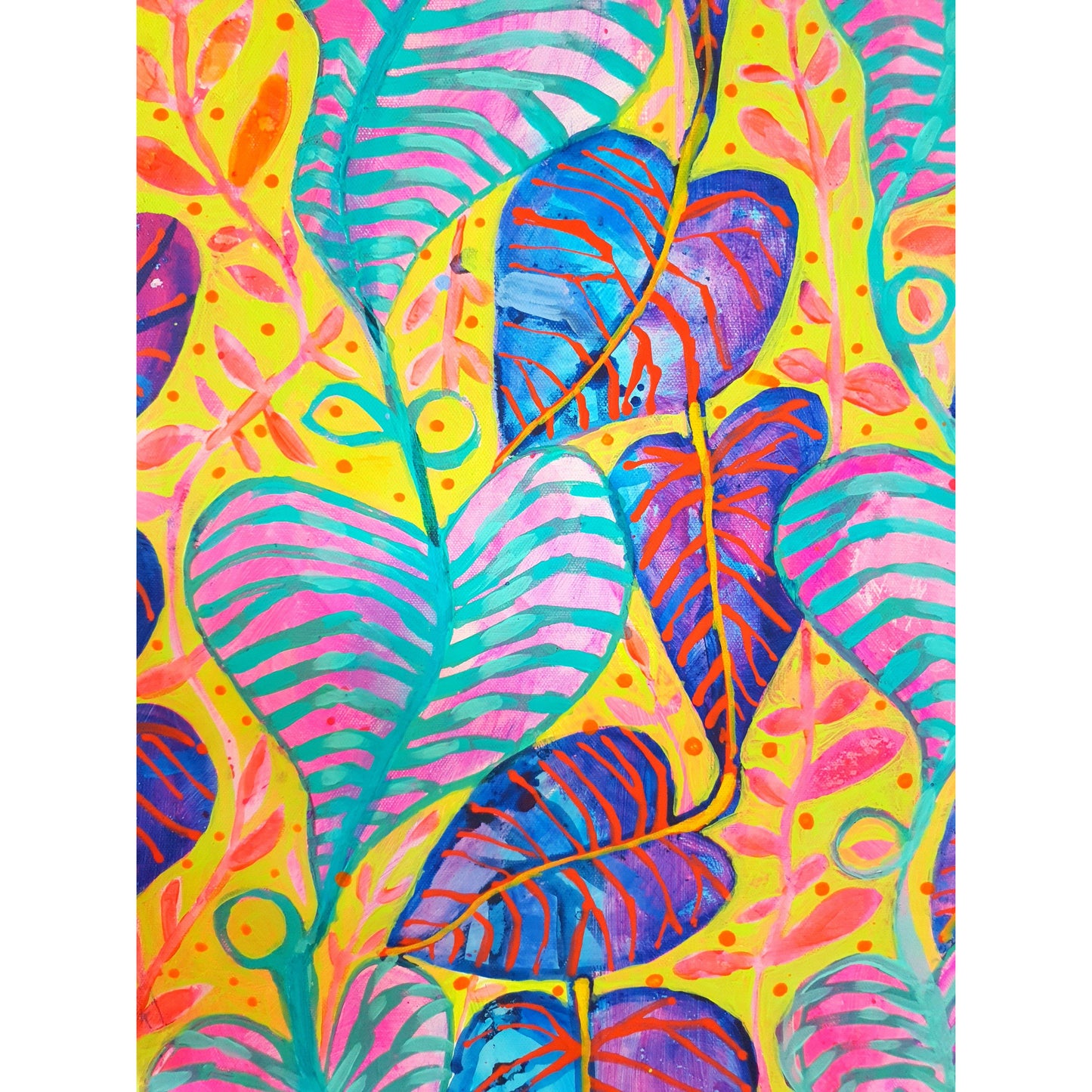 "Tropical Daydream" Wall Art - Original Acrylic Canvas Painting | Australian Art Online