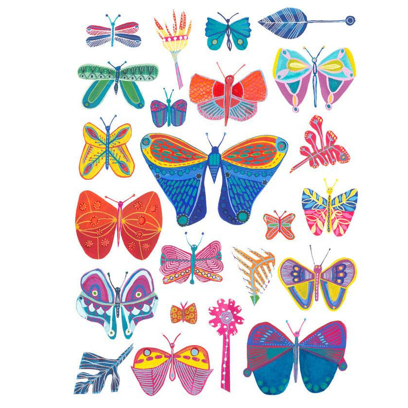 Little Souls (Butterflys) - PRINTABLE Colouring In Sheet - Lordy Dordie Art