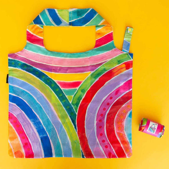 Load image into Gallery viewer, RUBY OLIVE x Lordy Dordie Rainbows Shopper Bag - Lordy Dordie Art
