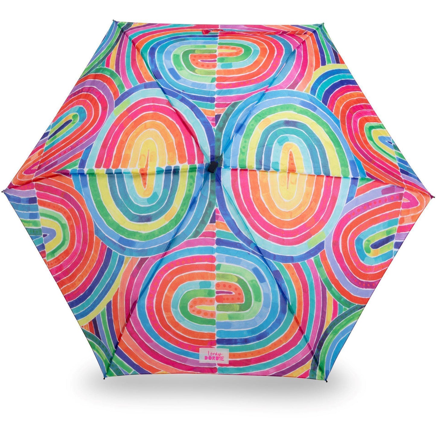 RAINBOWS - Compact Art Umbrella - Lordy Dordie Art